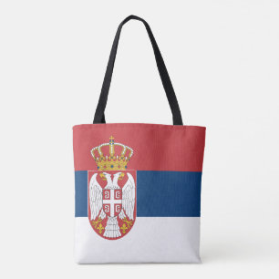 Servische vlag tote bag