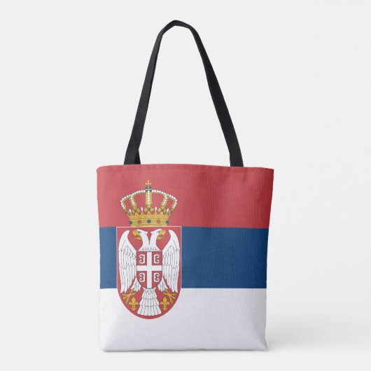 Servische vlag tote bag (Achterkant)