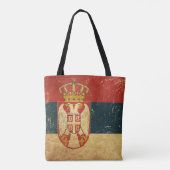 Servische vlag tote bag (Achterkant)