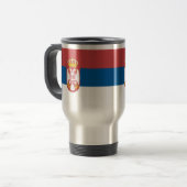 Servische vlag Travel Mug Reisbeker (Voorkant links)
