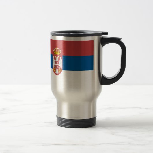 Servische vlag Travel Mug Reisbeker (Rechts)
