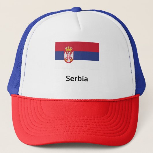 Servische vlag trucker pet (Voorkant)