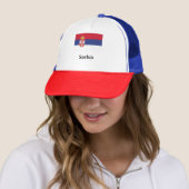 Servische vlag trucker pet (In situ)