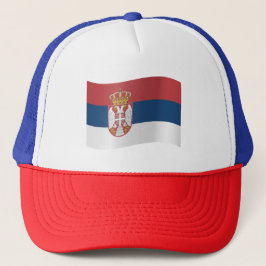 Servische vlag trucker pet