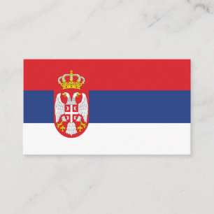 Servische vlag visitekaartje