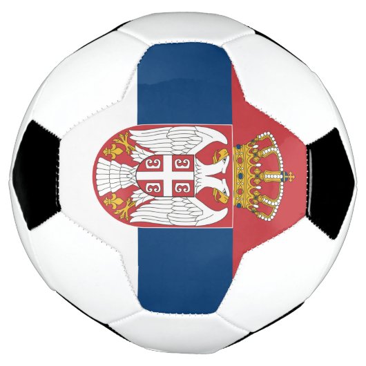 Servische vlag voetbal (Gedraaid)