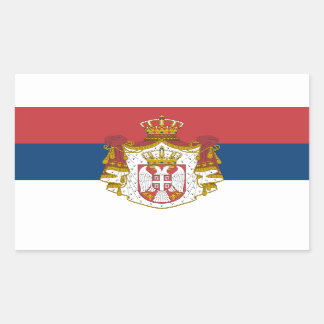Servische vlag & wapen, Vlag van Servië Rechthoekige Sticker
