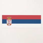 Servische vlag yogamat (Voorkant (horizontaal))