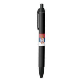 Servische vlag zwarte inkt pen