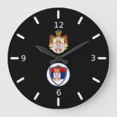 Servische vlaggen grote klok (Voorkant)