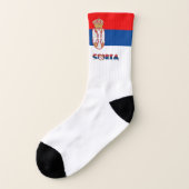 Servische vlagkas sokken (Links - buitenkant)