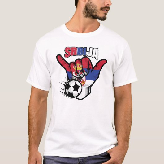 Servische Voetbal T-shirt (Voorkant)