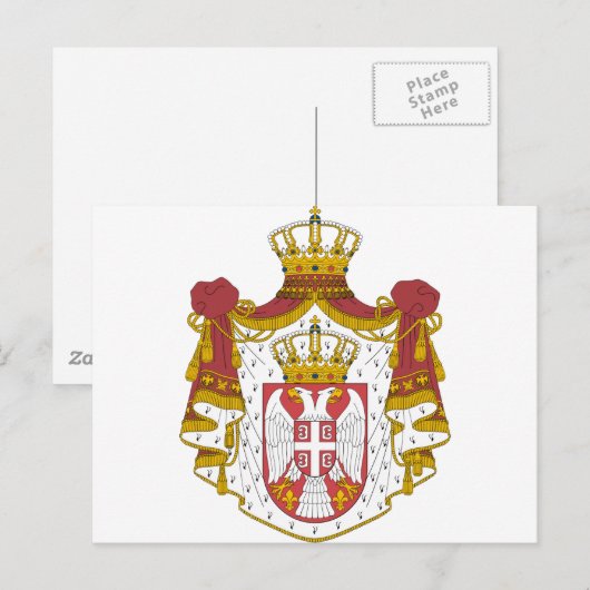 Servische wapenstilstand briefkaart (Voorkant / Achterkant)