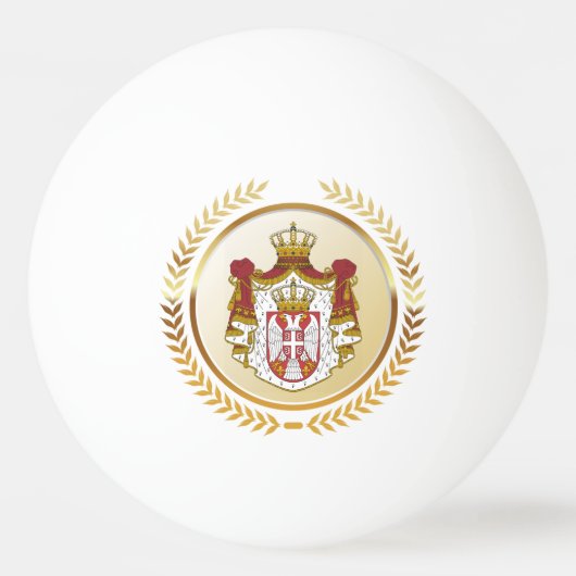 Servische wapenstilstand pingpongbal (Voorkant)