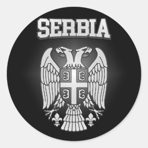 Servische wapenstilstand ronde sticker