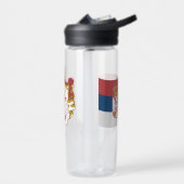 Servische wapenstilstand, vlag, Servië Waterfles (Links)