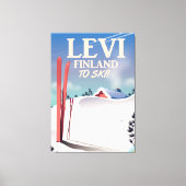 Servisposter Levi, Finland Canvas Afdruk (Voorkant)