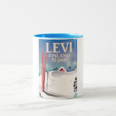 Servisposter Levi, Finland Tweekleurige Koffiemok (Center)