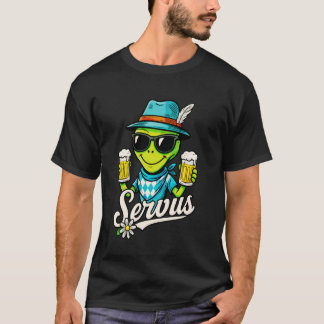 Servus Wiesn Gaudi u2013 Grappig Oktoberfest Bier  T-shirt