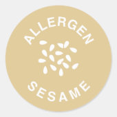 Sesam allergeen label (Voorkant)