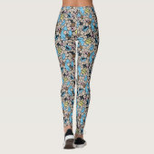 Sesam | Cookie Monster Doodle Patroon Leggings (Achterkant)