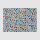 Sesam | Cookie Monster Doodle Patroon Tissuepapier (Voorkant)