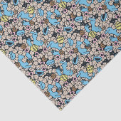 Sesam | Cookie Monster Doodle Patroon Tissuepapier (Detail)