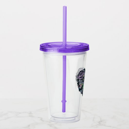 Sesam | Count von Doodle Heart Acryl Drinkbeker (Rechts)