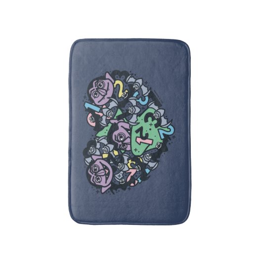 Sesam | Count von Doodle Heart Badmat (Voorkant Verticaal)