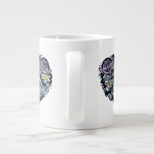 Sesam | Count von Doodle Heart Grote Koffiekop (Achterkant)