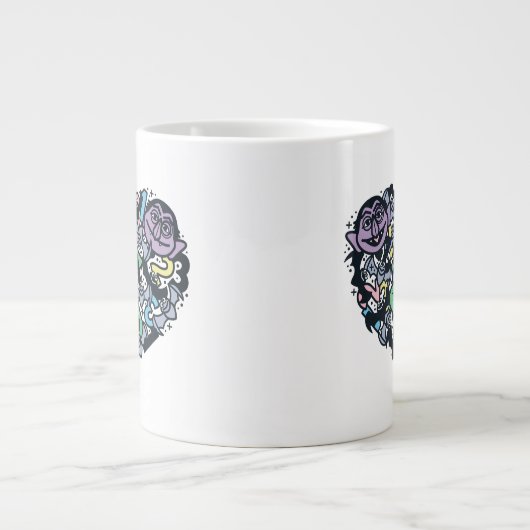 Sesam | Count von Doodle Heart Grote Koffiekop (Voorkant)