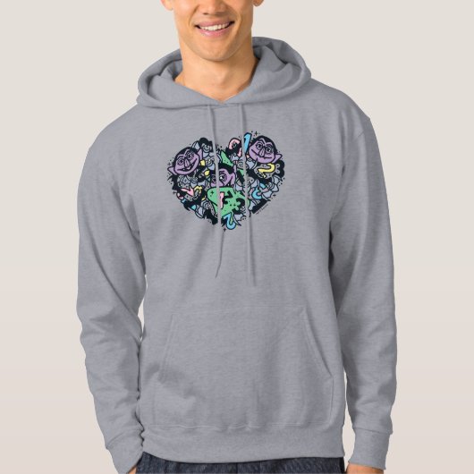 Sesam | Count von Doodle Heart Hoodie (Voorkant)