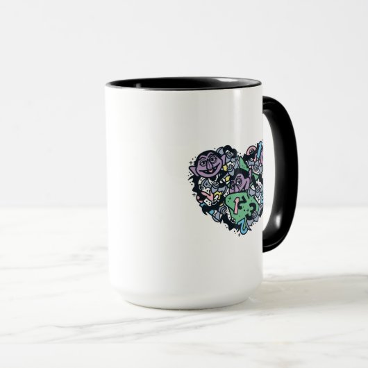 Sesam | Count von Doodle Heart Mok (Voorkant rechts)