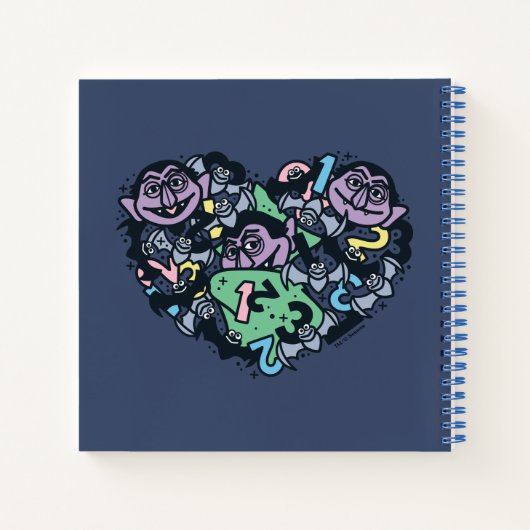 Sesam | Count von Doodle Heart Notitieboek (Achterkant)