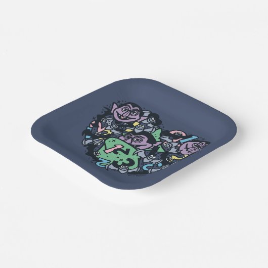 Sesam | Count von Doodle Heart Papieren Bordje (Gebogen)