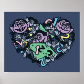Sesam | Count von Doodle Heart Poster (Voorkant)