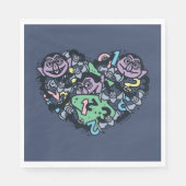 Sesam | Count von Doodle Heart Servet (Voorkant)