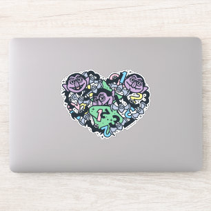 Sesam   Count von Doodle Heart Sticker