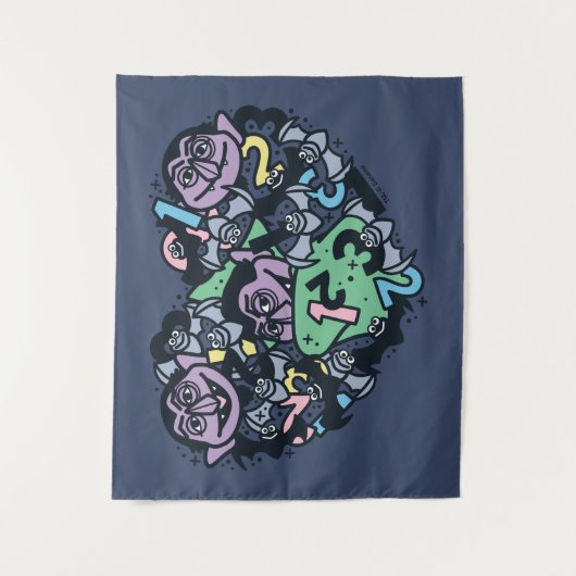 Sesam | Count von Doodle Heart Wandkleed (Voorkant)