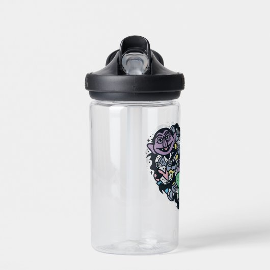 Sesam | Count von Doodle Heart Waterfles (Voorkant)