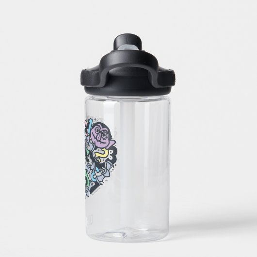 Sesam | Count von Doodle Heart Waterfles (Achterkant)