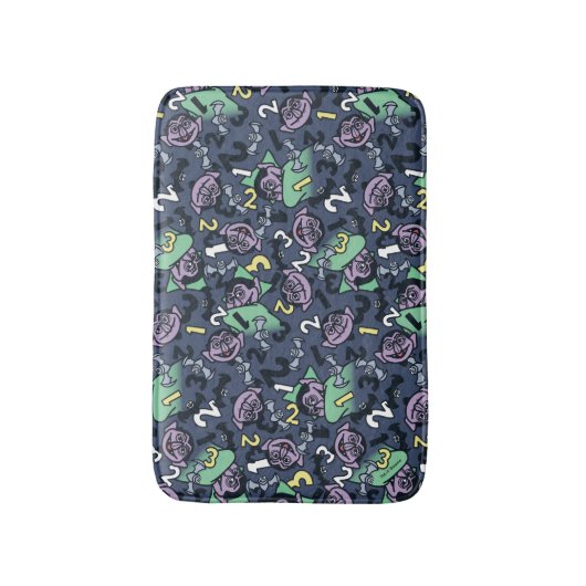 Sesam | Count von Doodle Pattern Badmat (Voorkant Verticaal)
