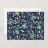 Sesam | Count von Doodle Pattern Briefkaart (Voorkant / Achterkant)