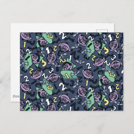 Sesam | Count von Doodle Pattern Briefkaart (Voorkant / Achterkant)