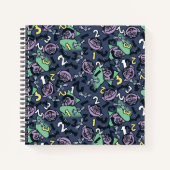 Sesam | Count von Doodle Pattern Notitieboek (Voorkant)