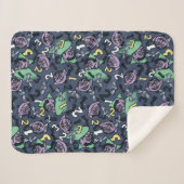 Sesam | Count von Doodle Pattern Sherpa Deken (Voorkant (horizontaal))