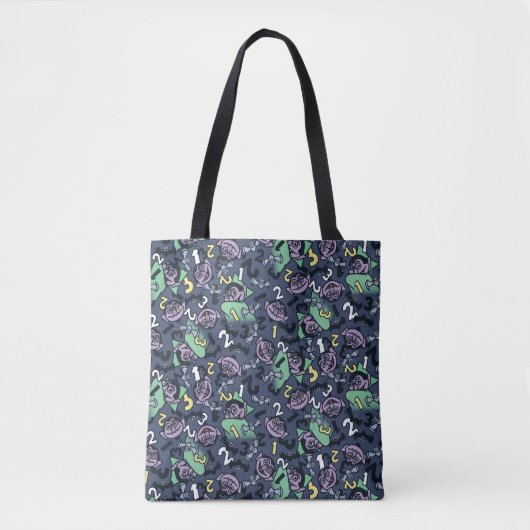 Sesam | Count von Doodle Pattern Tote Bag (Voorkant)