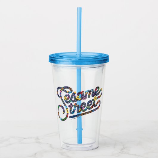 Sesam | Doodle Logo Acryl Drinkbeker (Voorkant)