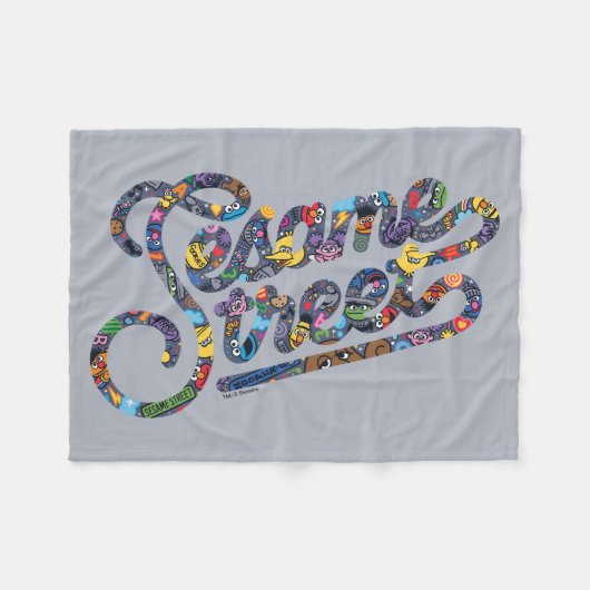 Sesam | Doodle Logo Fleece Deken (Voorkant (Horizontaal))
