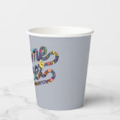 Sesam | Doodle Logo Papieren Bekers (Achterkant)